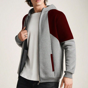 Sudaderas con capucha extragrandes de algodón grueso para hombre, estilo streetwear, personalizadas, con cremallera, de talla grande, venta al por mayor - Product Image 5