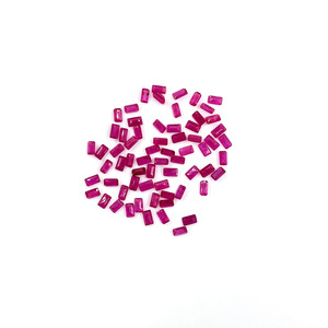 Rubis naturels non traités du Mozambique, octogones calibrés 3x5mm, pierres précieuses de rubis naturelles facettées pour la fabrication de bijoux, prêtes à l'emploi - Product Image 2