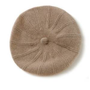 Boina de Lana Cálida para Mujer, Gorro de Invierno Estilo Artista, Boina Vintage Lisa de Color Sólido, Gorros Elegantes de Invierno para Dama - Product Image 2