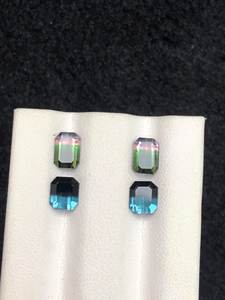 Tourmaline naturelle bicolore en forme de poire, 3,20 carats, pierre précieuse authentique, haute qualité, pour la fabrication de bijoux, vente en gros - Product Image 4
