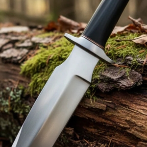 Cuchillo Bowie Vikingo Hecho a Mano de Acero D2 con Mango de Micarta y Punta Caída de 14 Pulgadas |   Funda de Cuero de Grado Industrial OEM para Camping y Regalos - Product Image 4