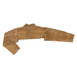 Manchons de soudage en Kevlar résistants à la chaleur JNA Group avec fermeture boutonnée, poches plaquées, niveau de protection ANSI/ISEA 1, trou pour le pouce - Product Image 1