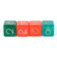 Zamzam Impex propose des dés de backgammon luxueux à 6 faces en résine, personnalisables avec logo, colorés, durables, de 25 mm, effet nacré.