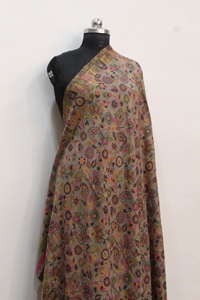 Handmade <b>Pashmina</b> Shawl Floral Paisley <b>Scarf</b> Winter Long Wrap for Women Custom Design - Product Image 3