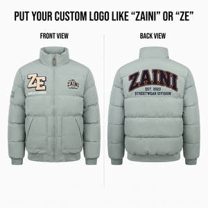 320 GSM Premium Polyester Quilted Hooded Jacket Waterproof Windproof Camouflage Pattern Soft <b>Light</b> Gray Padded <b>Panel</b> Design - Product Image 1