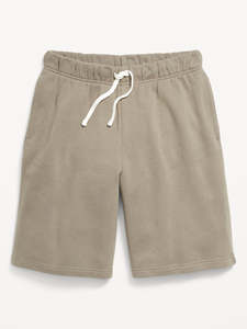 Unique Custom DTF Printed Logo Solid Color Oversized Gym Mens Shorts Side Pockets Canvas High Street Style Elastic Waist - Product Image 6