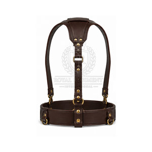 Ceinture Sam Browne personnalisée en cuir formel avec sangle réglable, boucle classique et finition de qualité pour les événements - Product Image 6