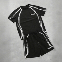 Ensemble T-shirt et short personnalisé, survêtement décontracté oversize d'hiver, tenue deux pièces en coton doux, style streetwear, vente en gros