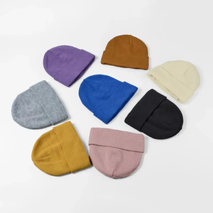 Bonnet en acrylique personnalisé unisexe, style pêcheur, avec logo sur mesure pour usage quotidien en extérieur, bonnets d'hiver haut de gamme extensibles - Product Image 2