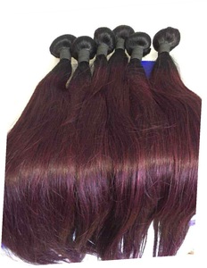 Extensions de cheveux naturels lisses de bonne qualité pour femme, faciles à utiliser, lavables, pour un look tendance et élégant, provenant d'un fournisseur indien. - Product Image 3