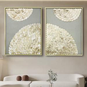 Panel Decorativo de Mosaico de Concha de Madreperla Moderno con Forma de Media Luna para Interiores de Espacios de Vida de Alta Gama con Garantía Comercial - Product Image 4
