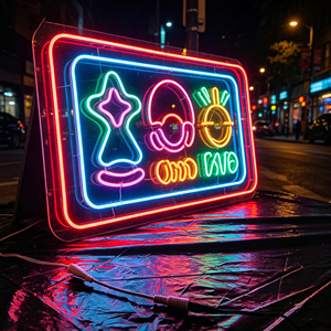 Letreros LED de Neón con Control Remoto, Publicidad 3D con Clasificación IP67, Material de Cristal para Espacios Comerciales, Fiestas de Cumpleaños, Clubes y Cafés - Product Image 3