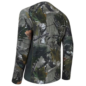 เสื้อยืดลายพรางสำหรับผู้ชาย แขนยาว ผ้า soft shell ระบายอากาศ ป้องกันรังสียูวี เหมาะสำหรับกิจกรรมกลางแจ้ง - Product Image 5