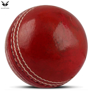 <b>Top</b> Grade Alum Tanned Leather Cricket Balls Professional Hand Stitched Red Color Match Balls for Test T20 Tournaments - Product Image 2