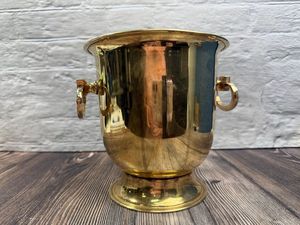 Handcrafted Brass Ice Basket For Cocktail Serving Metal Ice Bucket For <b>Bar</b> Party <b>Drinks</b> Storage - Product Image 6