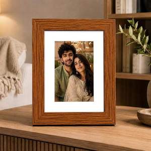 ZONE ARTISANAUTE HCZ-242 Cadre photo en bois rustique simple de haute qualité, rectangulaire, décoration d'intérieur, présentoir de bureau, porte-certificat - Product Image 2