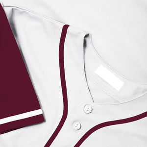 Jersey de béisbol de tela de 4 vías de poliéster 100% nuevo estilo para hombre, transpirable, ajuste Regular, fácil de usar, ropa de Softbol - Product Image 6