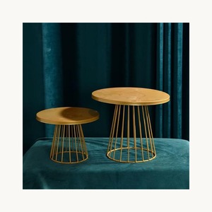 Nouvel arrivage : Ensemble de supports à gâteaux en métal, design tendance, pour mariage, pâtisserie, restaurant, présentation de desserts - Product Image 2