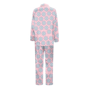 Ensemble de pyjama pour homme à manches longues avec imprimé renne de Noël, écologique, 100% soie de mûrier, vêtements de nuit d'hiver, tricoté, doux et confortable - Product Image 6