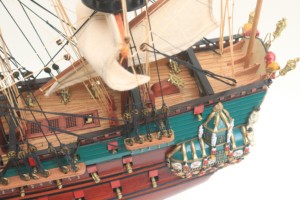 DE ZEVEN PROVINCIEN Painted - Handcrafted Wooden Model inspired by Tall Ship from Netherlands - Product Image 5