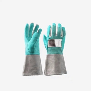 Gants de sécurité robustes en cuir pleine fleur grainé avec doublure en coton aluminisé et construction en Para Aramid - Product Image 2