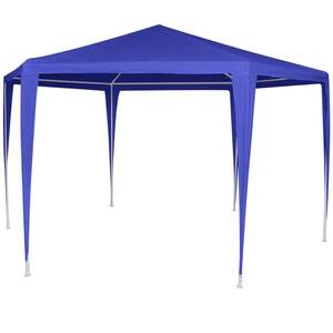 Gazebo Plegable Azul de Tela 100% PE de 6.6x6.6 pies, Toldo y Pérgola - Product Image 6
