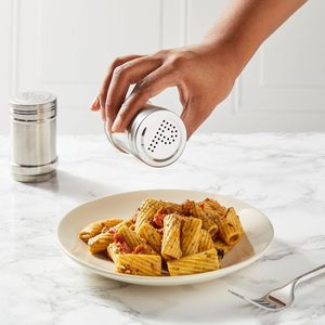 <b>High</b> Quality 2 Oz Stainless Steel Salt and Pepper Shaker Set Refillable Metal Spice Jars with S & P Caps for <b>Kitchen</b> & <b>Table</b> Use - Product Image 2