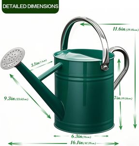 Arrosoir de qualité supérieure pour l'entretien des plantes de jardin et une utilisation décorative intérieure/extérieure, avec long bec verseur - Product Image 6