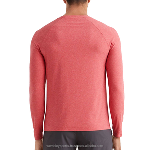 Camisetas de hombre impresas personalizadas de alta calidad, venta al por mayor, secado rápido, mangas completas, de punto, poliéster, Spandex, a granel, en blanco, de alta calidad - Product Image 3