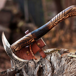 Custom Handmade High Carbon Steel Viking Tomahawk Industrial Grade Steel <b>Handle</b> 400mm 1.5kg Leather Sheath Camping Daily Outdoor - Product Image 1