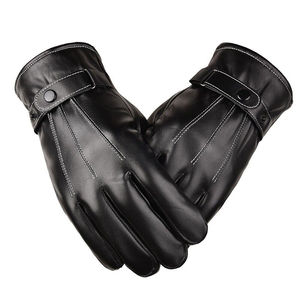 Guantes de Invierno para Hombre, de Cuero Genuino, Sin Forro, Transpirables, con Pantalla Táctil, para Conducir Automóviles y Ciclismo - Product Image 3