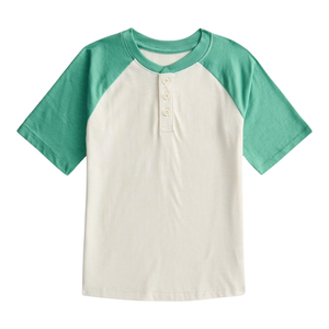 เสื้อยืดเด็ก แขนราแกลน คอกลม แขนสั้น ผ้าฝ้ายออร์แกนิค 100% ระบายอากาศได้ดี เป็นมิตรกับสิ่งแวดล้อม น้ำหนัก 160 กรัม ทรงปกติ - Product Image 1