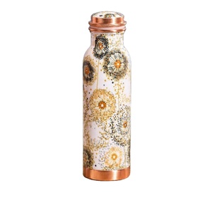 Customized Meena Copper <b>Bottle</b> 950ml Pure Copper Water <b>Bottle</b> Private Label OEM - Product Image 1