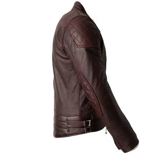 Veste de course blindée pour hommes avec vestes en cuir de moto vestes en cuir de moto Street Biker pour hommes avec un bon tissu - Product Image 4