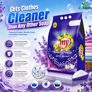 Fresh Lavender Washing Powder for Bright <b>Clothes</b> | Deep <b>Cleaning</b> Daily Laundry Care Detergent Formula for Home Plus Smart Wash - Product Image 6