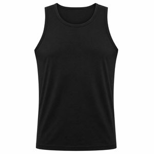 Camiseta sin mangas para hombre de secado rápido, nuevo diseño, ropa deportiva, corte regular, para gimnasio, personalizable, al mejor precio. - Product Image 5