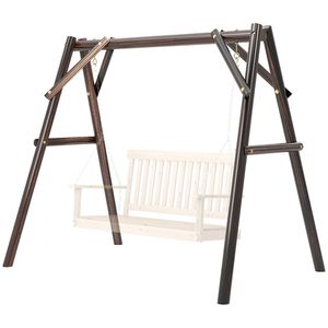 Patio <b>Swings</b> <b>Frame</b> Hanging Chair and Bed <b>Frame</b> for Outdoor Porch Use - Product Image 5