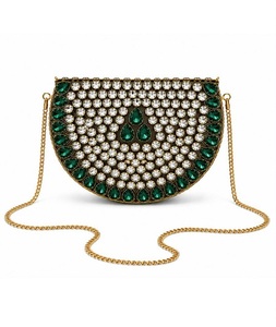 Bolso de Mano Tipo Clutch para Mujer, Estilo Indio, Chapado en Oro, Hecho a Mano en Metal, del Estado de Uttar Pradesh - Product Image 2