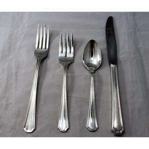 Ensemble de couverts réutilisables en laiton argenté pour restaurants, décoration de table et événements – Nouveauté - Product Image 1