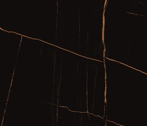 Dalles de porcelaine polie Noir St Laurent, surfaces élégantes effet marbre pour intérieurs de luxe - Product Image 2