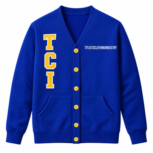 Pulls à col en V Sigma Gamma Rho pour les sororités/fraternités/écoles/collèges/universités, cardigans tricotés unisexes - Product Image 1