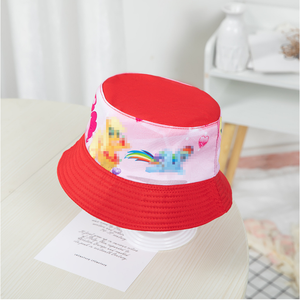 Unisex Washed Hand Embroidery Solid Adjustable Bucket Hat Nylon Non-Woven Casual Spring Summer Adult 56-58CM - Product Image 3