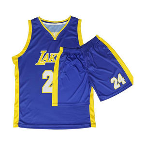 Uniformes de basketball respirants en polyester, maillots et shorts personnalisés pour hommes, uniformes à séchage rapide, teinture par immersion, en vente - Product Image 2