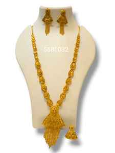 AWAIS HOUSE Ensemble Collier et Bracelet pour Femme, en Laiton Plaqué Or 6 Grammes, Style Hiphop, Sertissage Griffe Infini, Diamant, pour Mariage et Festival Africain - Product Image 4