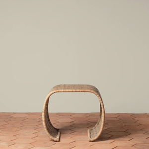 Best Choice High Quality Handcrafted Natural Rattan Waterfall Side <b>Table</b> Curved End <b>Table</b> Accent <b>Stool</b> Suitable For Living Room - Product Image 3
