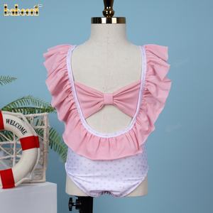 Розовые купальники с вышивкой русалки для девочек, оптовая продажа, детская одежда-BB3436 - Product Image 6