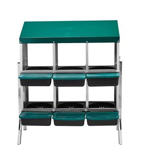 Wall Mount Chicken Nesting Box with 6 Compartments Easy <b>Egg</b> Collection Brooder Chicken Laying <b>Eggs</b> <b>Egg</b> <b>Storage</b> Product - Product Image 2