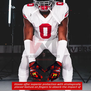 Guantes de Fútbol Americano Elásticos, Transpirables, Duraderos, Ligeros, Cómodos y de Ajuste Seguro - Product Image 6