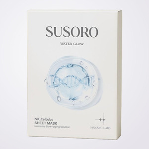 Masque en tissu NK Korean Cell Labs SUSORO Hydrogen Glow, 10 masques, fabriqué en Corée, soin du visage. - Product Image 6