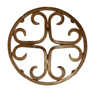 Magnifique dessous-de-plat rond décoratif en métal, dessous-de-plat en fer, dessous-de-plat en fil métallique résistant à la chaleur, support pour marmite chaude fait à la main - Product Image 1